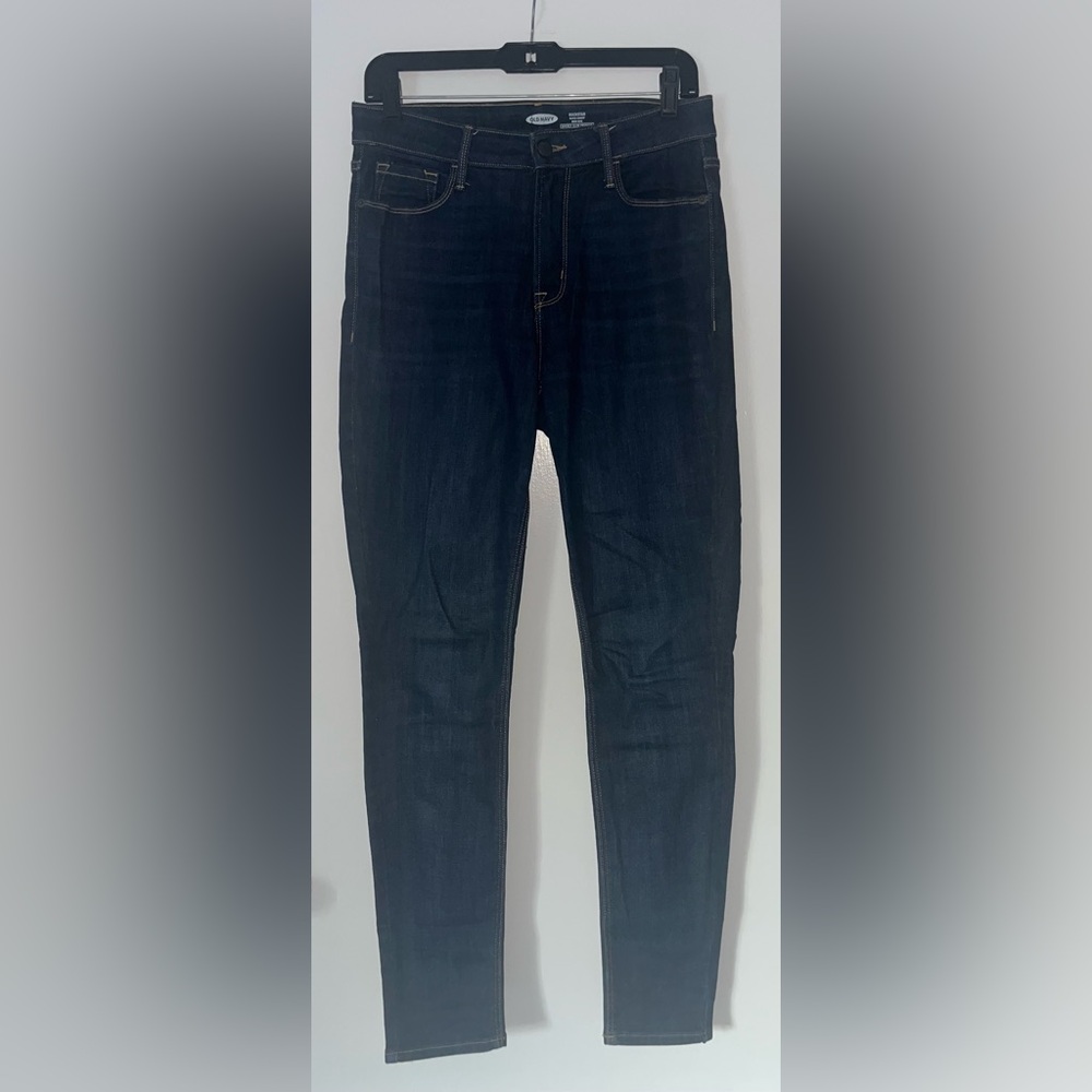 Old Navy Women’s Dark Wash Rockstar Super Skinny Jeans